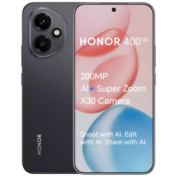 Honor 400 5G 512GB/12GB RAM Midnight Black Dual Sim Global Version
