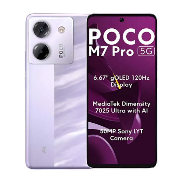 Poco M7 Pro 5G 256GB/8GB RAM Purple Dual Sim Global Version