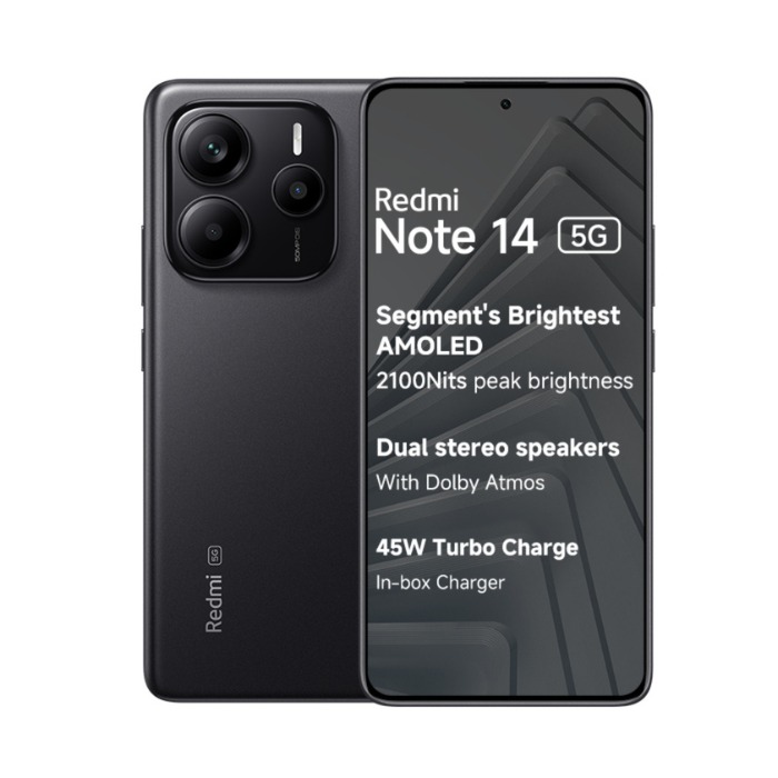 Xiaomi Redmi Note 14 5G 256GB/8GB RAM Midnight Black Dual Sim Global Version