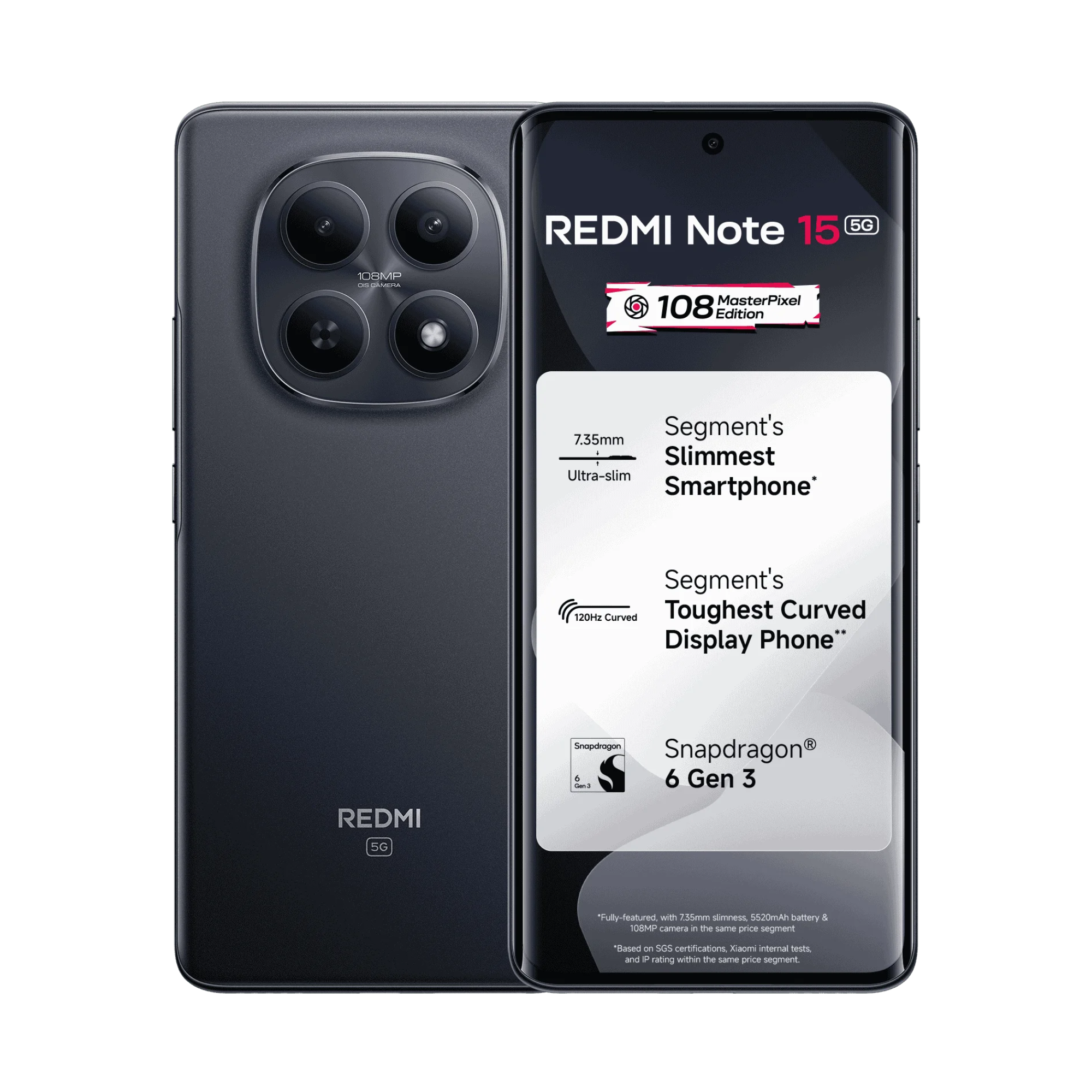 Xiaomi Redmi Note 15 5G 256GB/8GB RAM Black Dual Sim Global Version